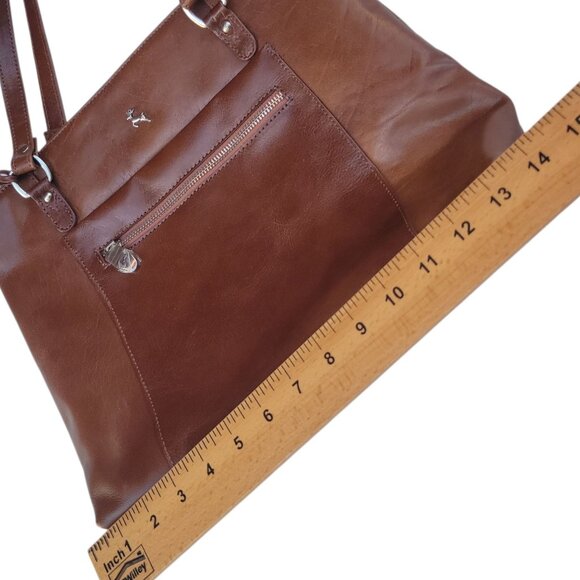 Ashwood Womens Genuine Leather Tote Bag In Brown - Picture 6 of 16